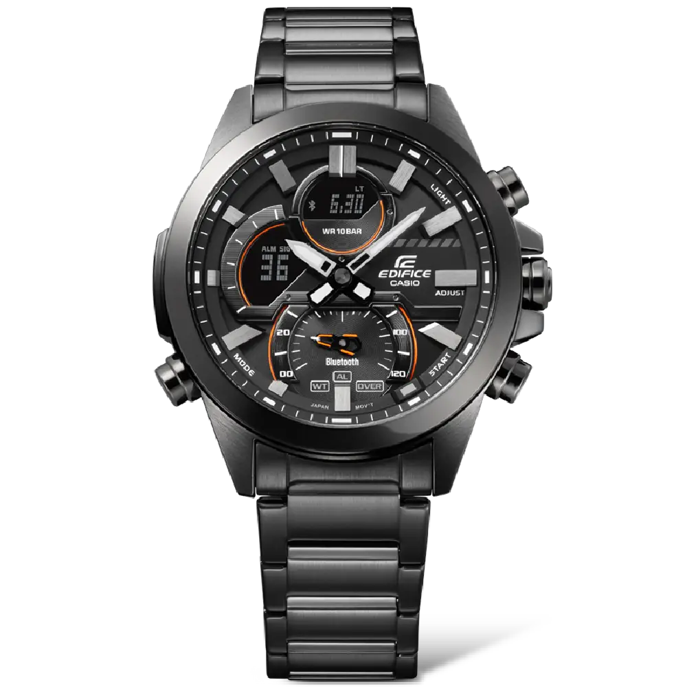 Casio Edifice Smartphone Link ECB-30DC-1ADF Black Dial Stainless Steel Men's Watch