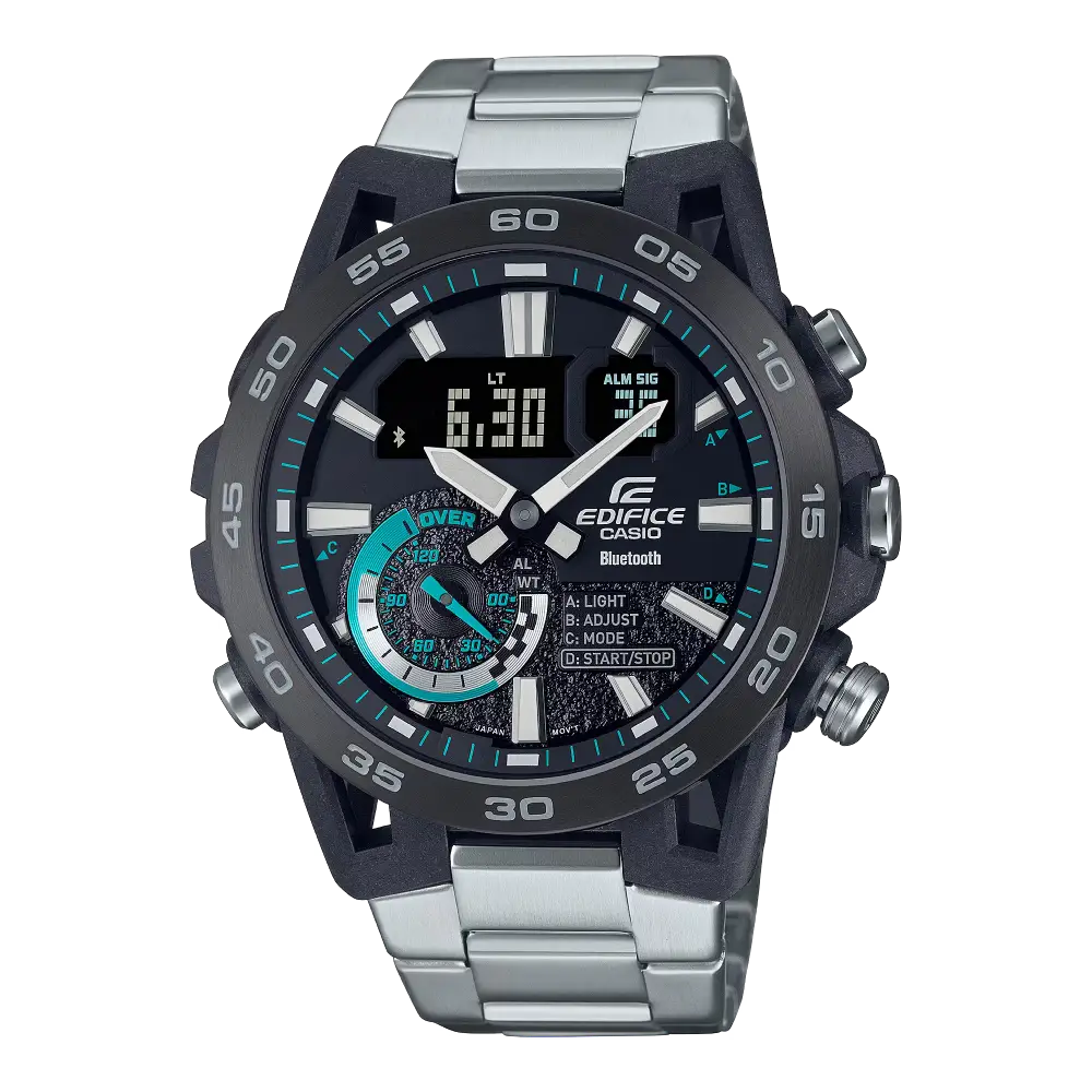 Casio Edifice Smartphone Link ECB-40DB-1ADF Black Dial Stainless Steel Men's Watch