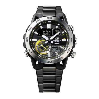 Casio Edifice Smartphone Link ECB-40DC-1ADF Black Dial Stainless Steel Men's Watch