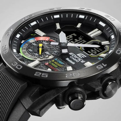 Casio Edifice Smartphone Link ECB-40MP-1ADF Black Dial Stainless Steel Men's Watch