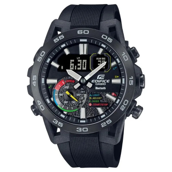 Casio Edifice Smartphone Link ECB-40MP-1ADF Black Dial Stainless Steel Men's Watch