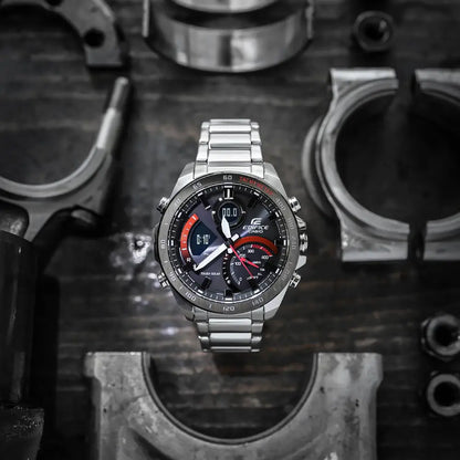 Casio Edifice Smartphone Link ECB-900DB-1ADR Black Dial 48mm Stainless Steel Men's Watch