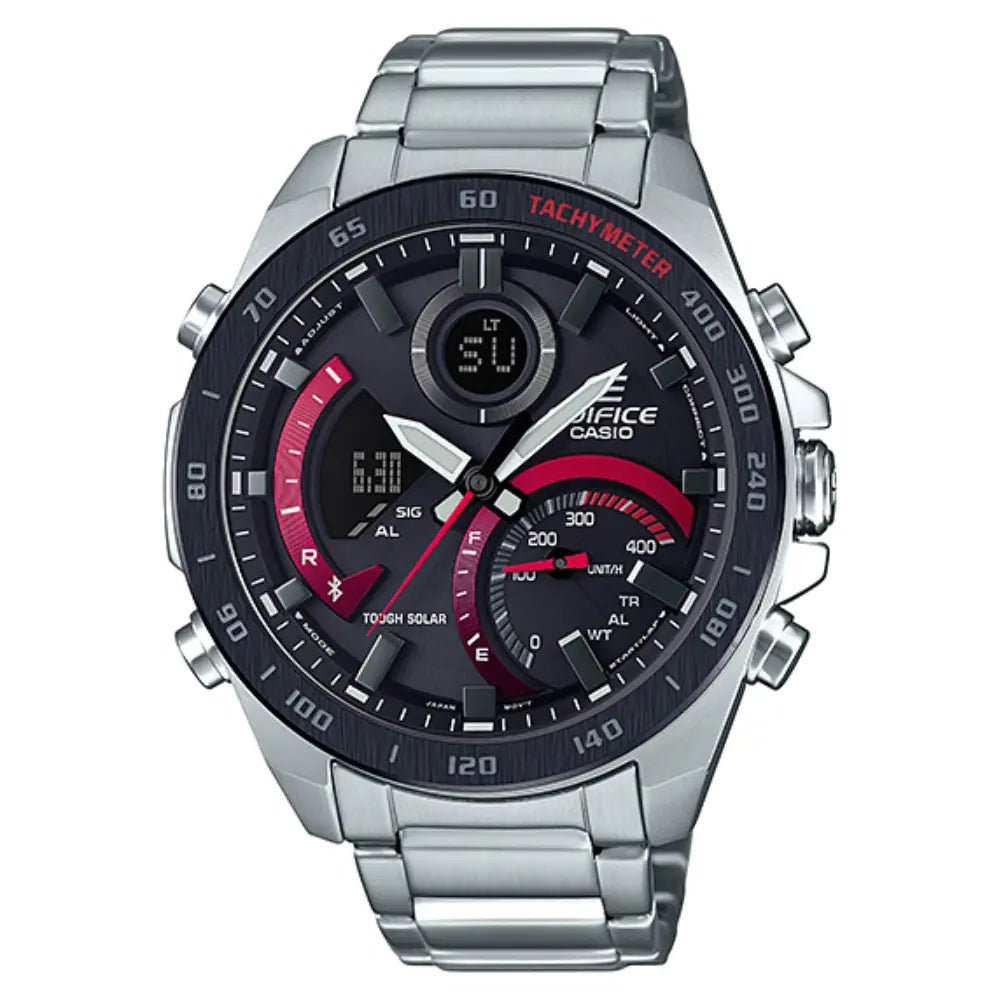 Casio Edifice Smartphone Link ECB-900DB-1ADR Black Dial 48mm Stainless Steel Men's Watch