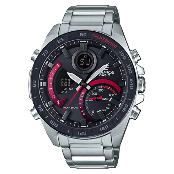 Casio Edifice Smartphone Link ECB-900DB-1ADR Black Dial 48mm Stainless Steel Men's Watch