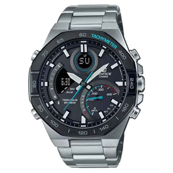 Casio Edifice Smartphone Link ECB-950DB-1ADF Grey Dial Stainless Steel Men's Watch