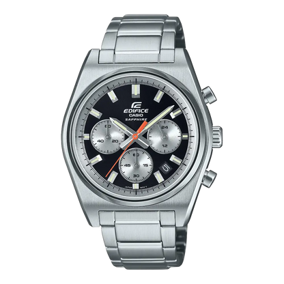 Casio Edifice Standard Chronograph EFB-730D-1AVUDF Black Dial 40mm Stainless Steel Men's Watch