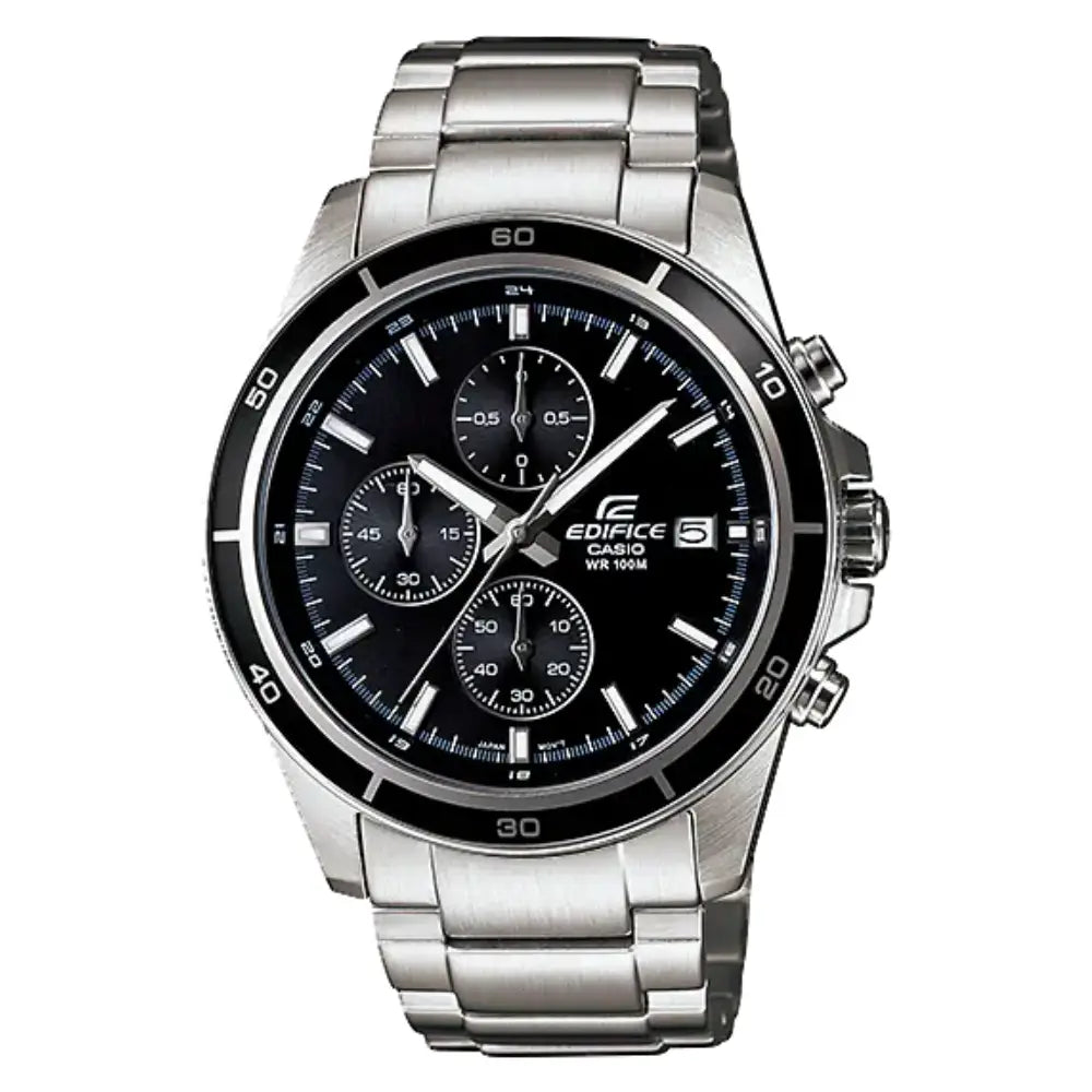 Casio Edifice Standard Chronograph EFR-526D-1AVUDF Black Dial Stainless Steel Men's Watch