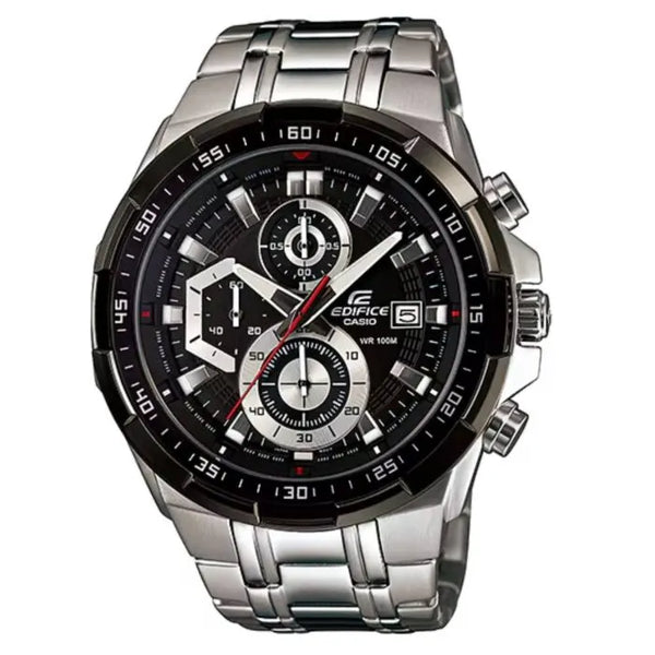 Casio Edifice Standard Chronograph EFR-539D-1AVUDF Black Dial 49.5mm Stainless Steel Men's Watch
