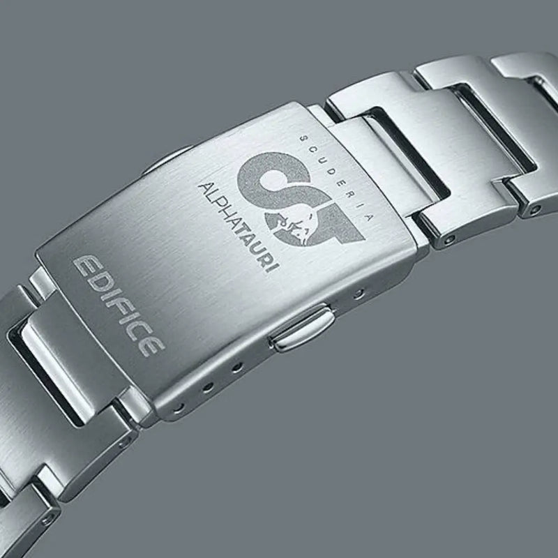 Casio Edifice Alpha Tauri Collaboration Chronograph EFS-S590AT-1ADR Black Dial Stainless Steel Men's Watch detail view