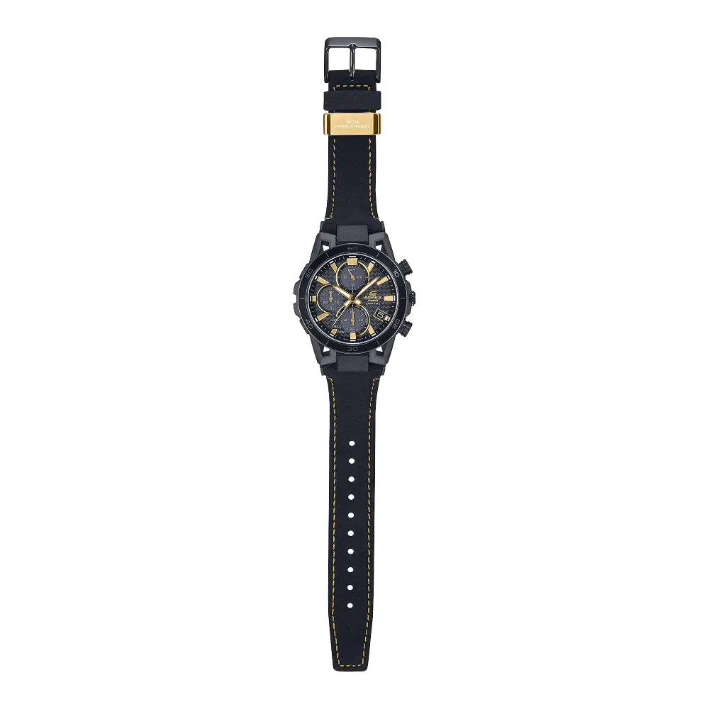 Casio Edifice Sospensione 50th Anniversary EFS-S640ZE-1ADR Black Dial Stainless Steel Men's Watch