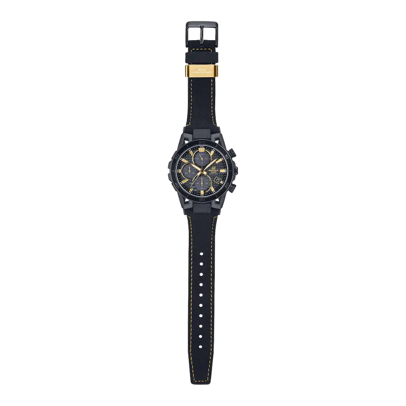Casio Edifice Sospensione 50th Anniversary EFS-S640ZE-1ADR Black Dial Stainless Steel Men's Watch detail view