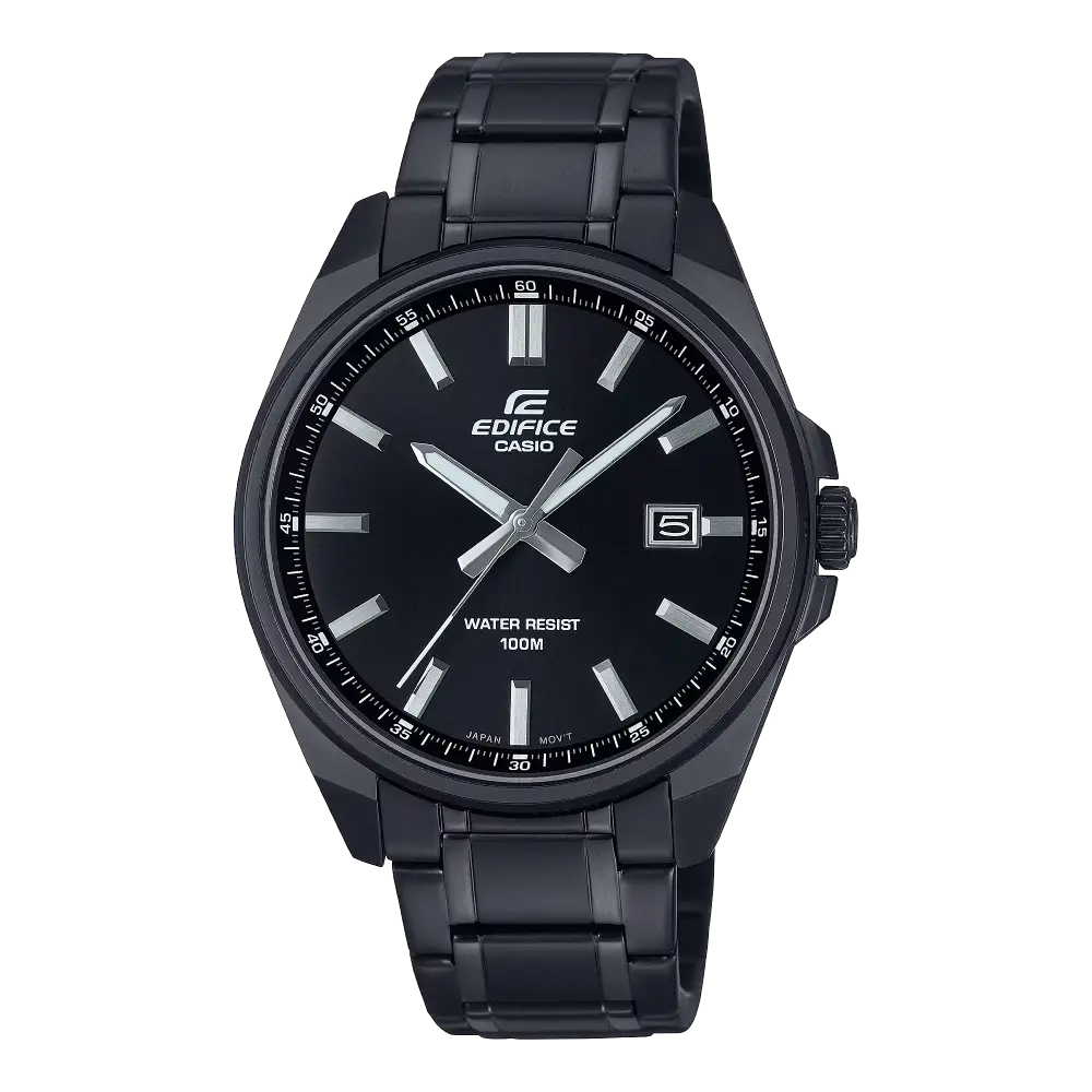 Casio Edifice Standard Analog EFV-150DC-1AVUDF Black Dial Stainless Steel Men's Watch