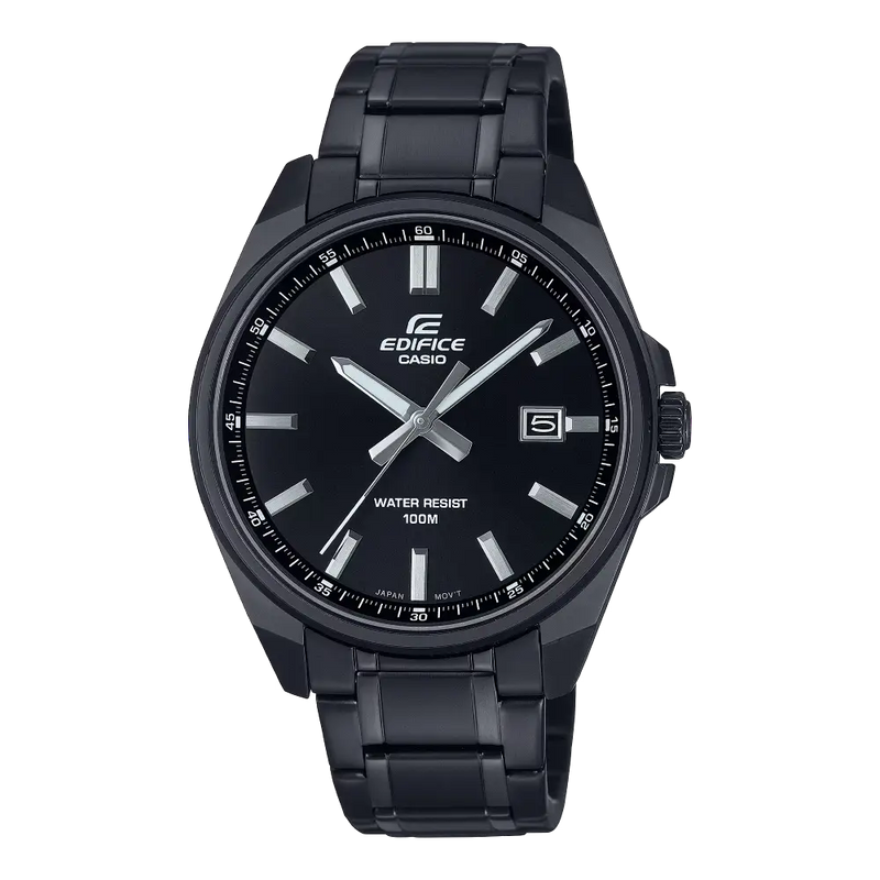 Casio Edifice Standard Analog EFV-150DC-1AVUDF Black Dial Stainless Steel Men's Watch