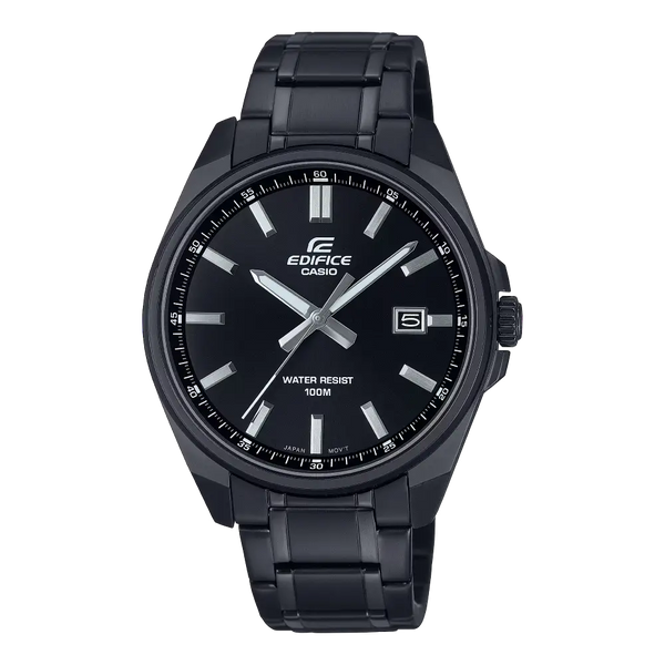 Casio Edifice Standard Analog EFV-150DC-1AVUDF Black Dial Stainless Steel Men's Watch