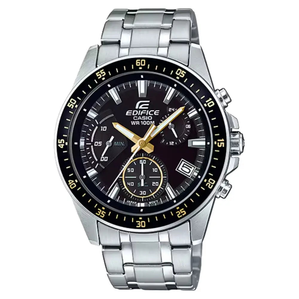 Casio Edifice Standard Chronograph EFV-540D-1A9VUDF Black Dial Stainless Steel Men's Watch
