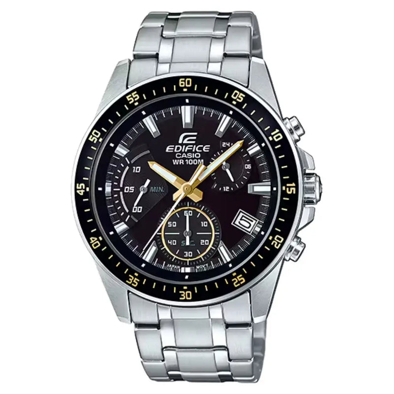 Casio Edifice Standard Chronograph EFV-540D-1A9VUDF Black Dial Stainless Steel Men's Watch