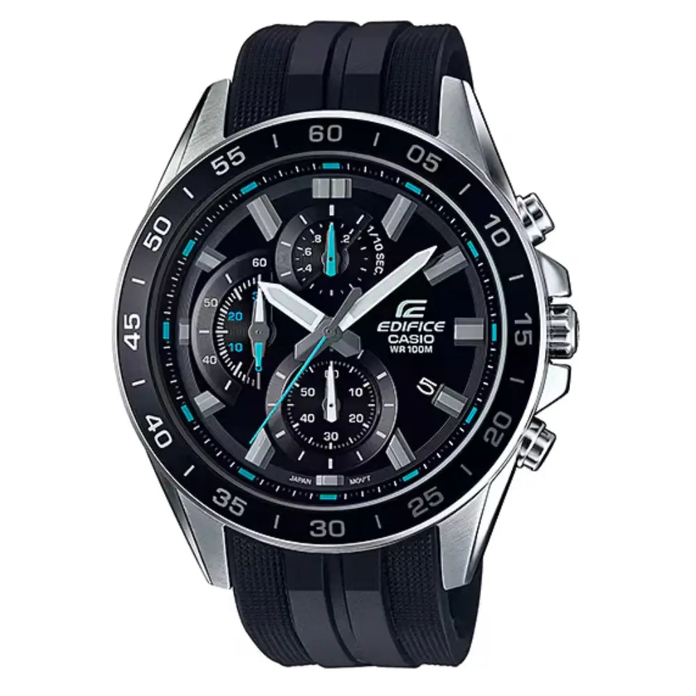 Casio Edifice Standard Chronograph EFV-550P-1AVUDF Black Dial 47mm Stainless Steel Men's Watch