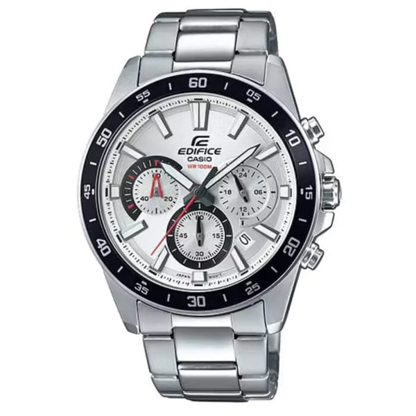 Casio Edifice Standard Chronograph EFV-570D-7AVUDF White Dial Stainless Steel Men's Watch