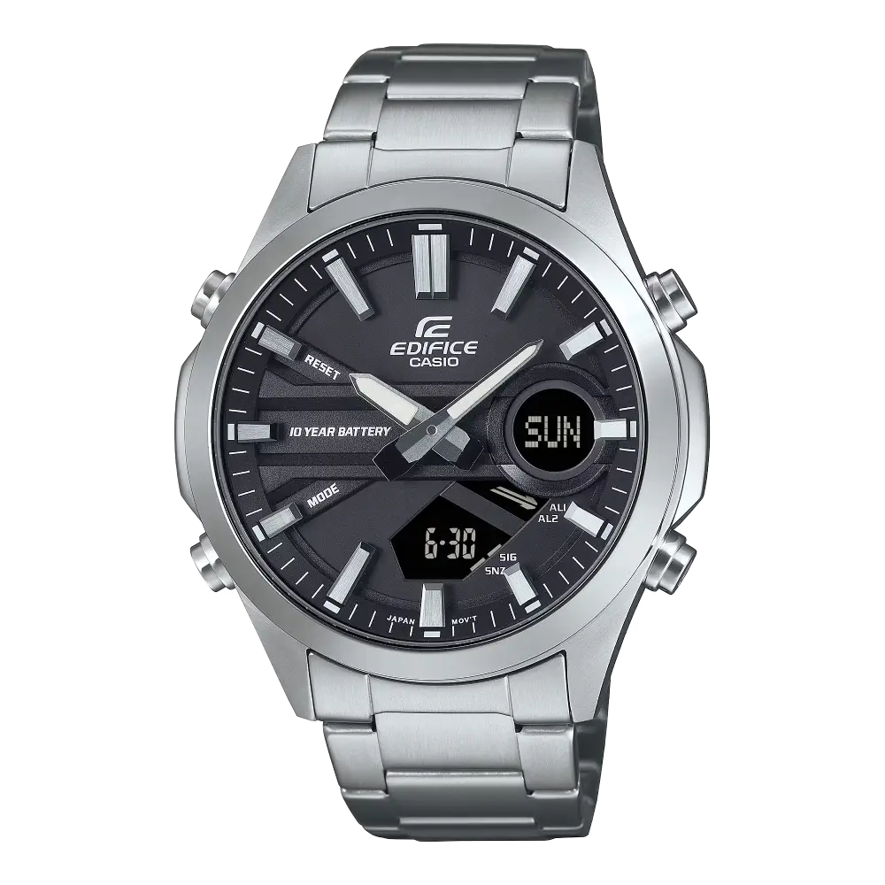 Casio Edifice EFV-C120D-1ADF Black Dial Stainless Steel Men's Watch