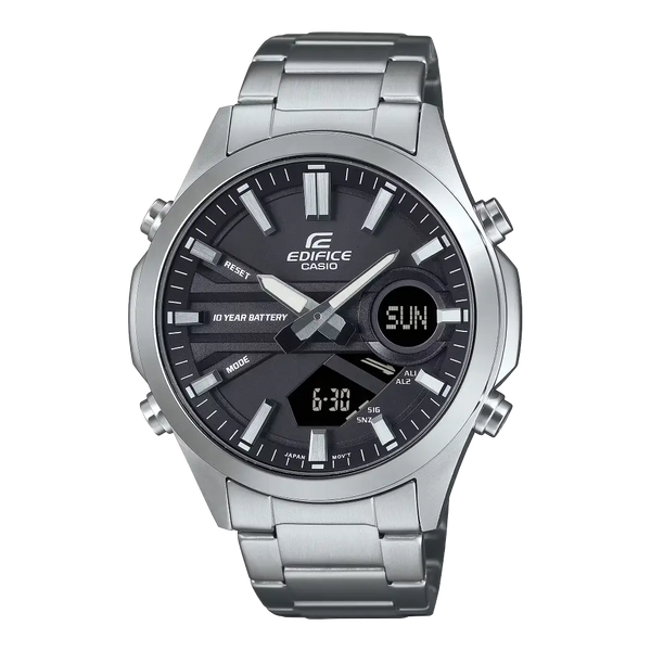 Casio Edifice EFV-C120D-1ADF Black Dial Stainless Steel Men's Watch