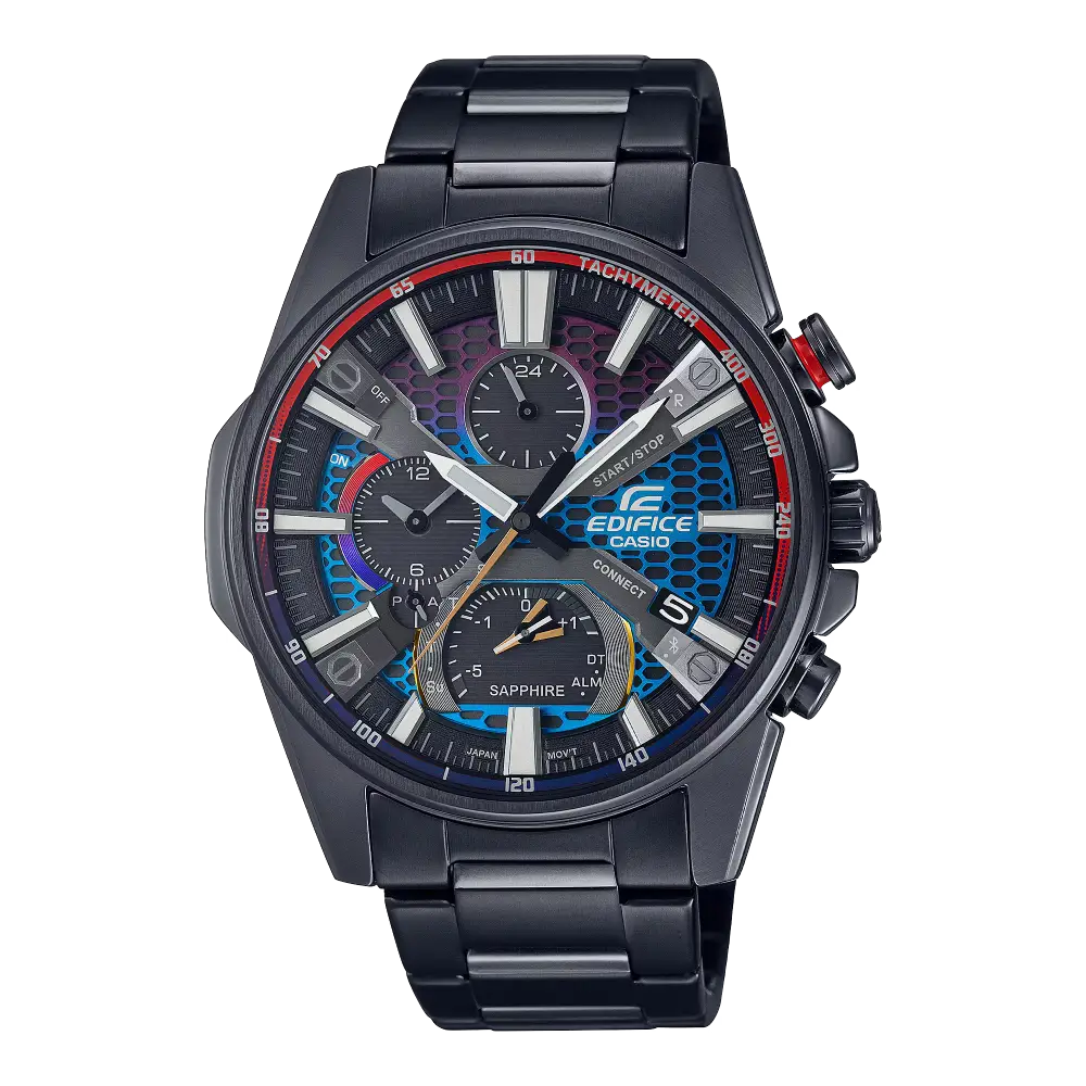 Casio Edifice Smartphone Link EQB-1200HG-1ADR Black Dial Stainless Steel Men's Watch