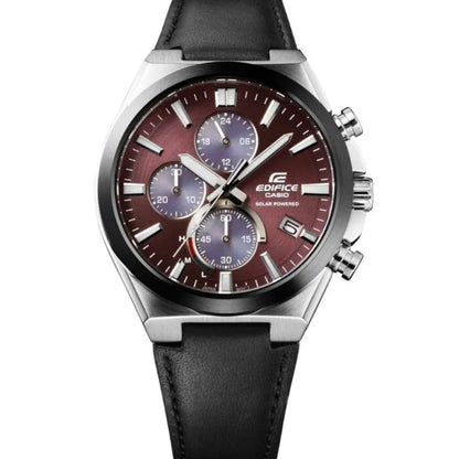 Casio Edifice Solar-Powered Chronograph EQS-950BL-5AVUDF Brown Dial 44mm  Stainless Steel Men's Watch