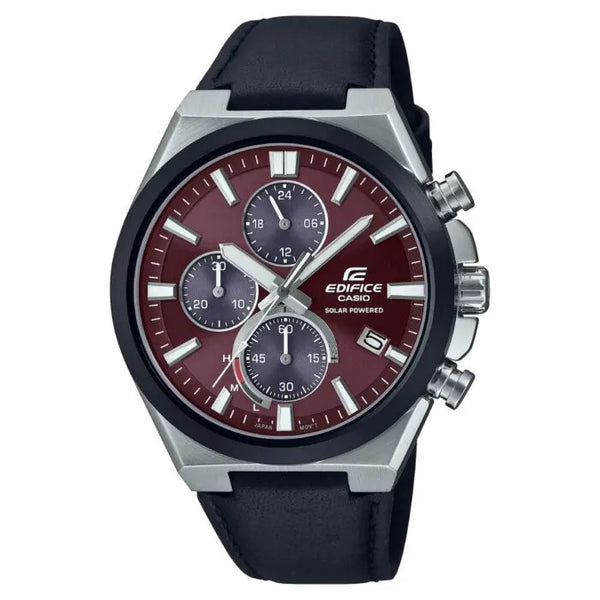 Casio Edifice Solar-Powered Chronograph EQS-950BL-5AVUDF Brown Dial 44mm  Stainless Steel Men's Watch