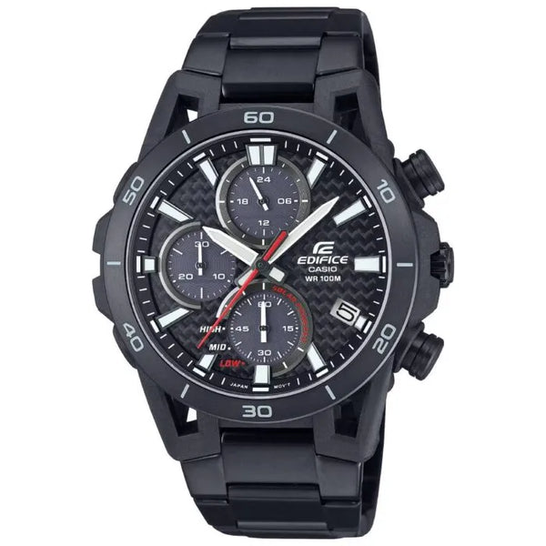 Casio Edifice Sospensione Chronograph EQS-960DC-1AVUDF Black Dial Stainless Steel Men's Watch