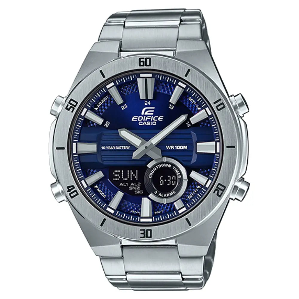 Casio Edifice ERA-110D-2AVDF Blue Dial Stainless Steel Men's Watch
