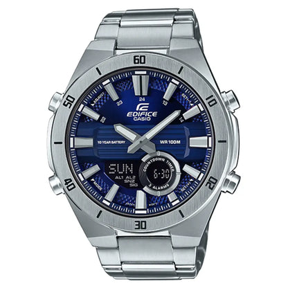 Casio Edifice ERA-110D-2AVDF Blue Dial Stainless Steel Men's Watch
