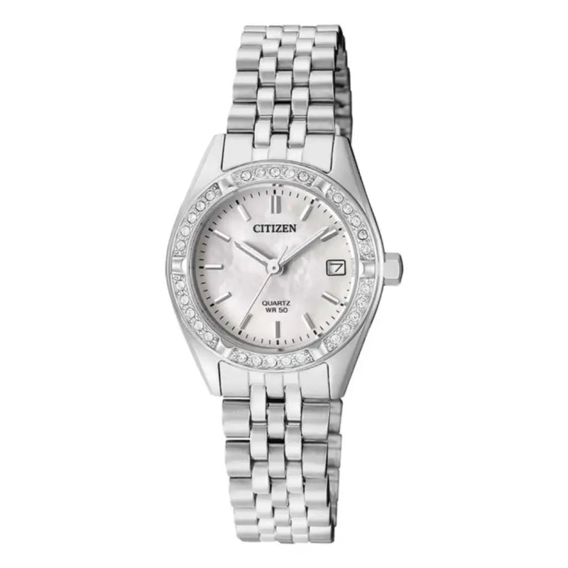 Citizen Quartz EU6060-55D Mother-of-Pearl Dial Stainless Steel Women's Watch