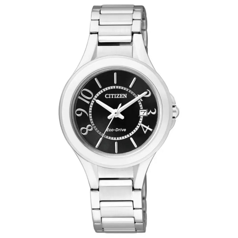 Citizen Eco-Drive FE1020-53E Black Dial Stainless Steel Women's Watch
