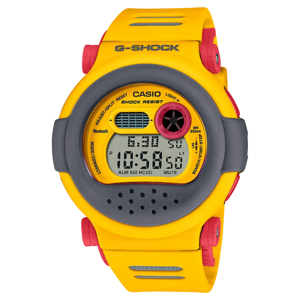 Casio G-Shock G-B001MVE-9D Yellow Dial Resin Men's Watch