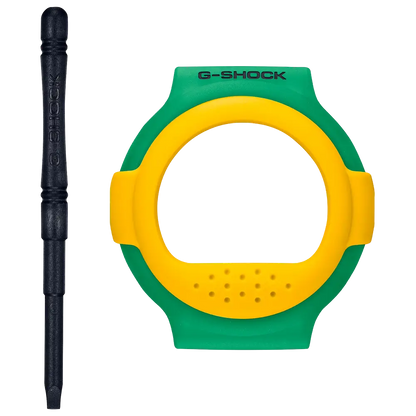 Casio G-Shock Capping Digital G-B001RG-3DR Yellow Dial Resin Men's Watch