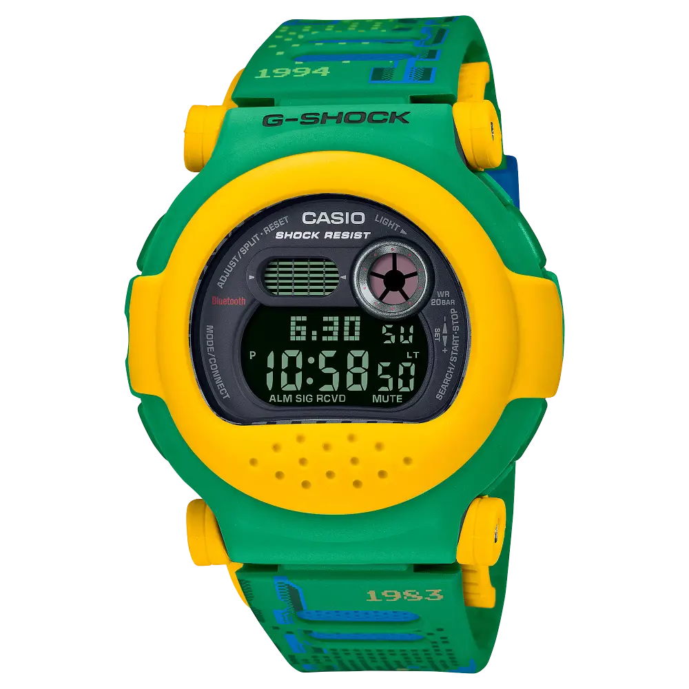 Casio G-Shock Capping Digital G-B001RG-3DR Yellow Dial Resin Men's Watch
