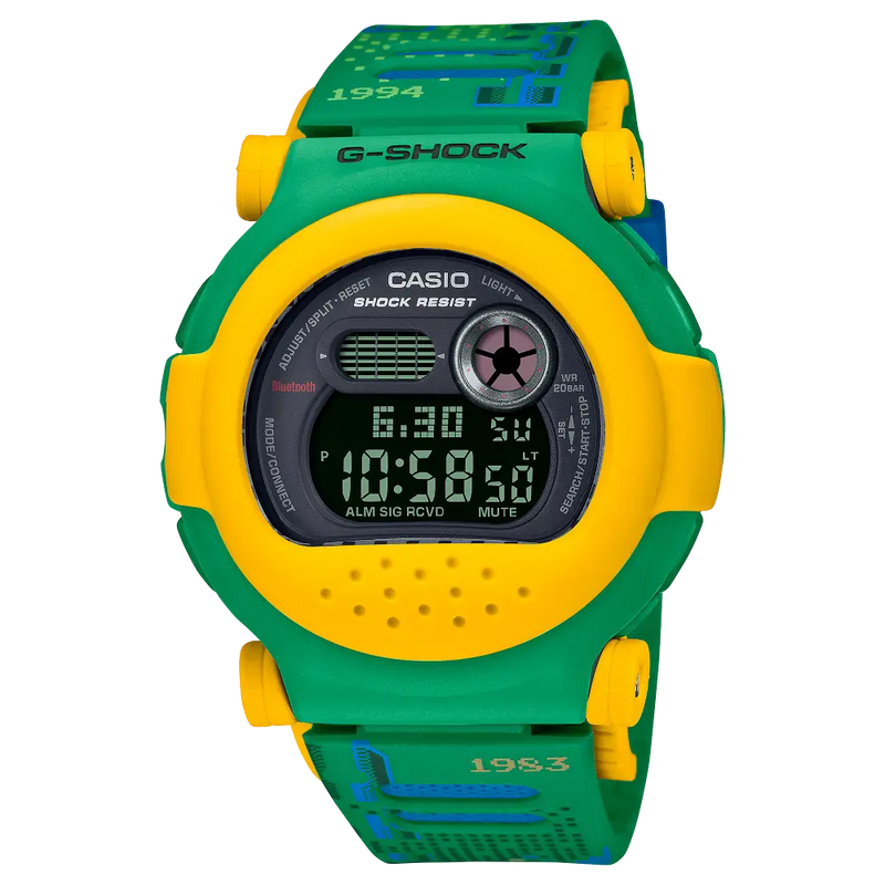 Casio G-Shock Capping Digital G-B001RG-3DR Yellow Dial Resin Men's Watch detail view