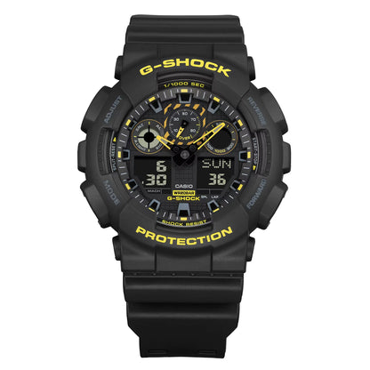 Casio G-Shock GA-100CY-1ADR Black Dial Resin Strap Men's Watch