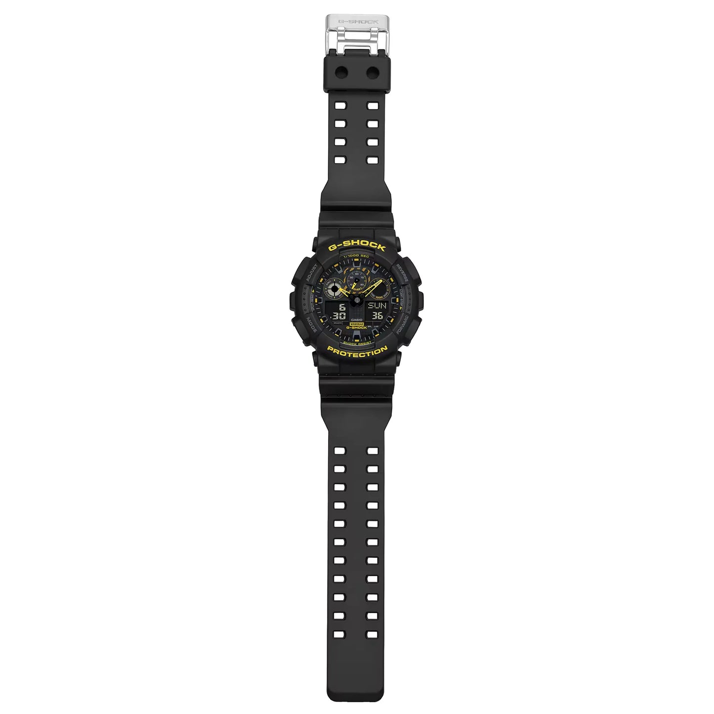 Casio G-Shock GA-100CY-1ADR Black Dial Resin Strap Men's Watch
