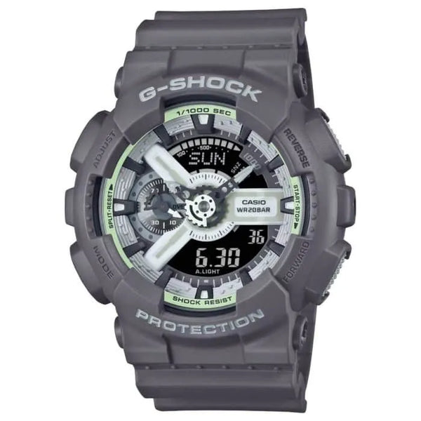 Casio G-Shock Analog Digital GA-110HD-8ADR White Dial Resin Men's Watch