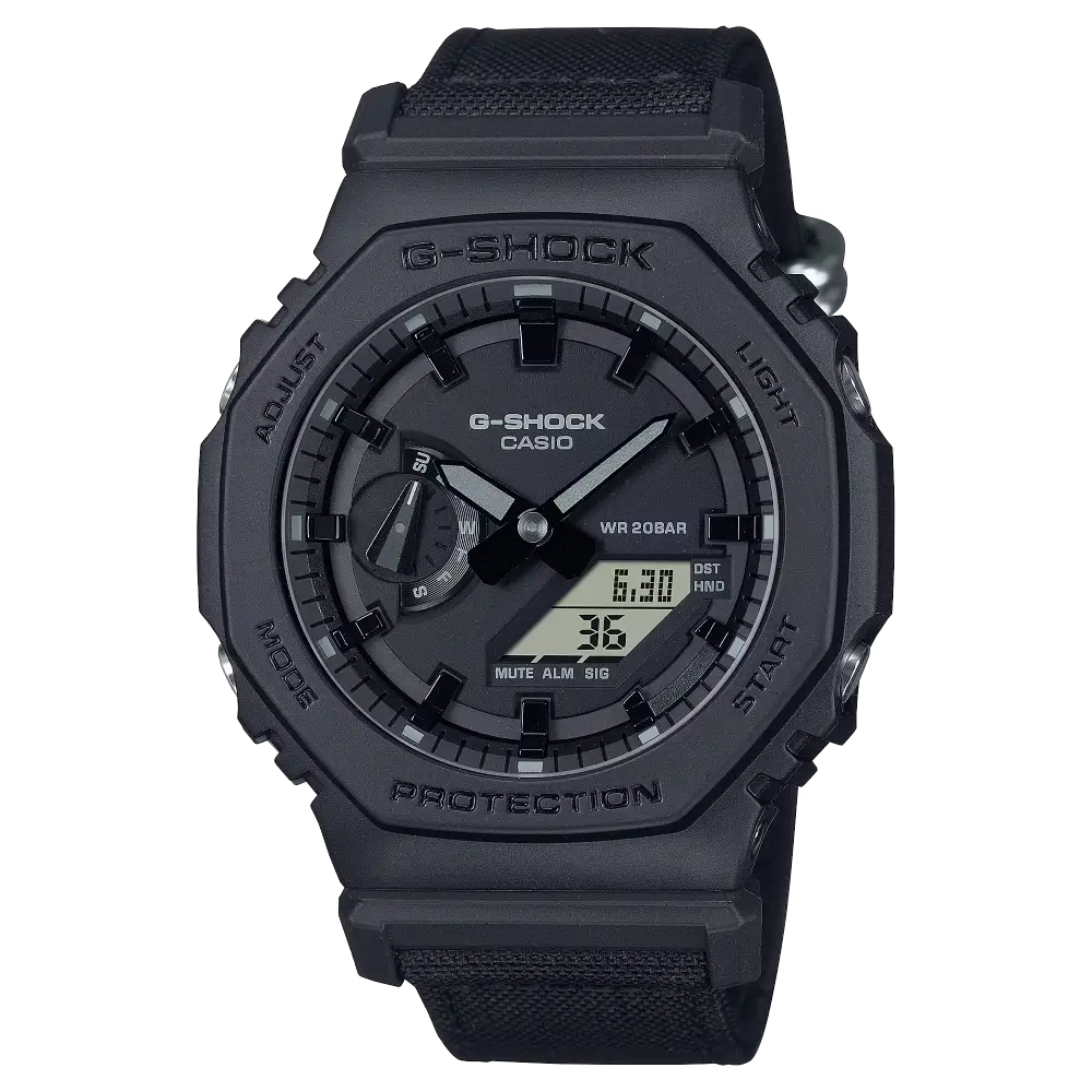 Casio G-Shock Analog Digital GA-2100BCE-1ADR Black Dial Carbon Men's Watch