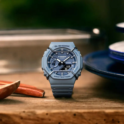 Casio G-Shock Casual GA-2100PT-2ADR Blue Dial Resin Men's Watch