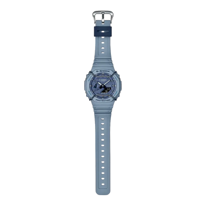 Casio G-Shock Casual GA-2100PT-2ADR Blue Dial Resin Men's Watch