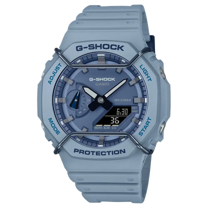 Casio G-Shock Casual GA-2100PT-2ADR Blue Dial Resin Men's Watch