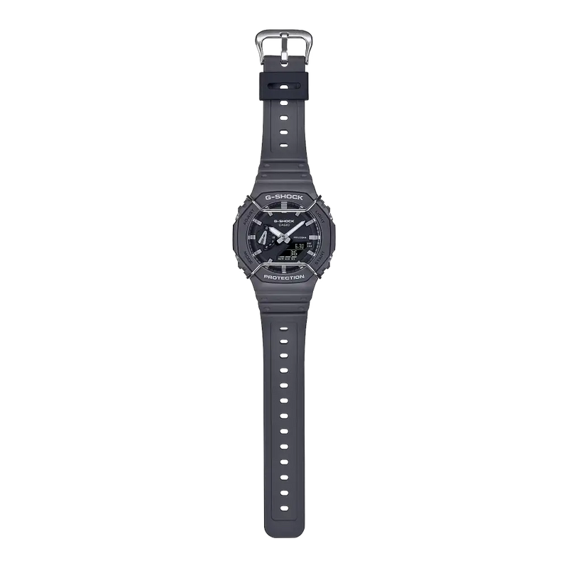 Casio G-Shock Tone-On-Tone GA-2100PTS-8ADR Grey Dial Resin Men's Watch detail view