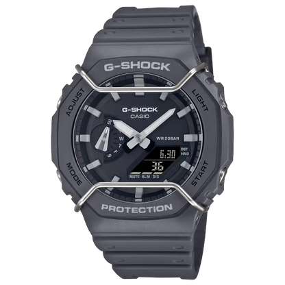 Casio G-Shock Tone-On-Tone GA-2100PTS-8ADR Grey Dial Resin Men's Watch