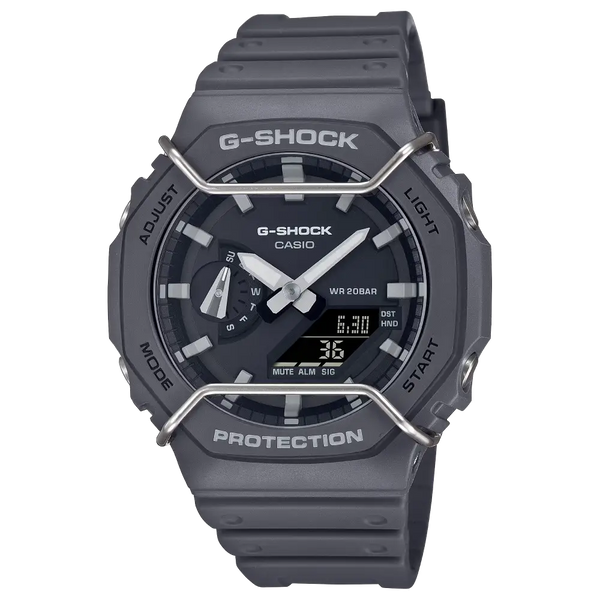 Casio G-Shock Tone-On-Tone GA-2100PTS-8ADR Grey Dial Resin Men's Watch