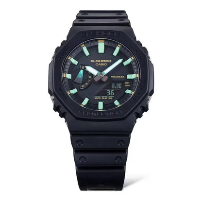 Casio G-Shock Analog Digital GA-2100RC-1ADR Black Dial Resin Men's Watch