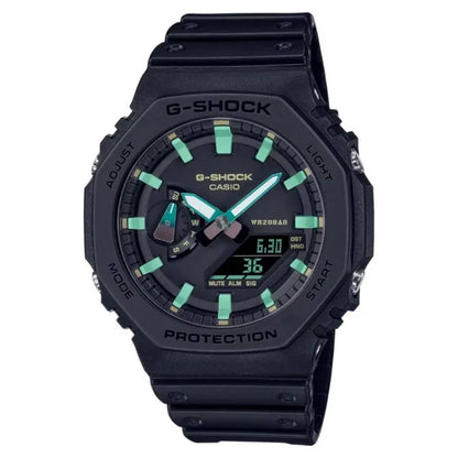 Casio G-Shock Analog Digital GA-2100RC-1ADR Black Dial Resin Men's Watch