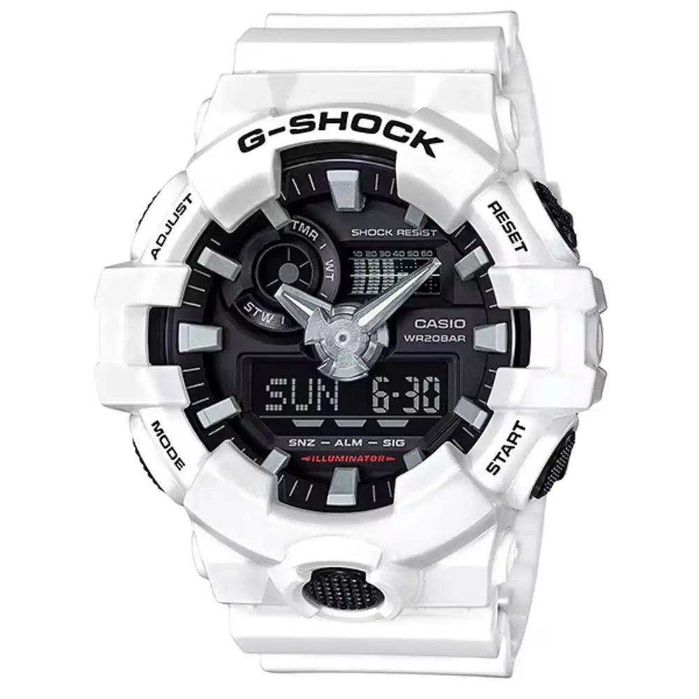 Casio G-Shock Casual GA-700-7ADR Black Dial Resin Men's Watch
