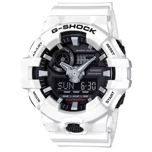 Casio G-Shock Casual GA-700-7ADR Black Dial Resin Men's Watch